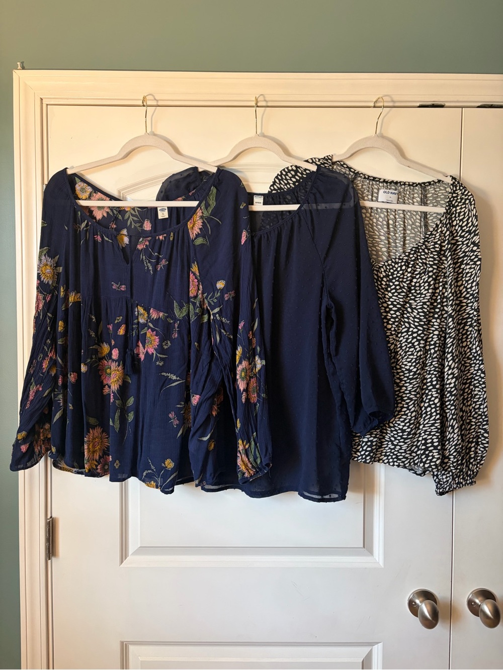 Women’s Old Navy Floral Peasant Blouses, set of 3, XL